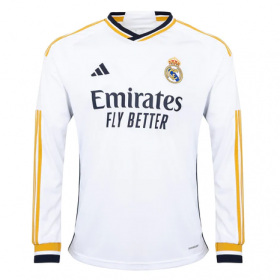 Real Madrid Home Long Sleeve Jersey 23/24 (Customizable)