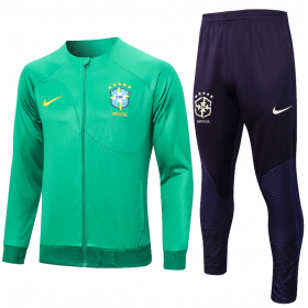 Brazil Long Zipper Training Suit 2023 Green